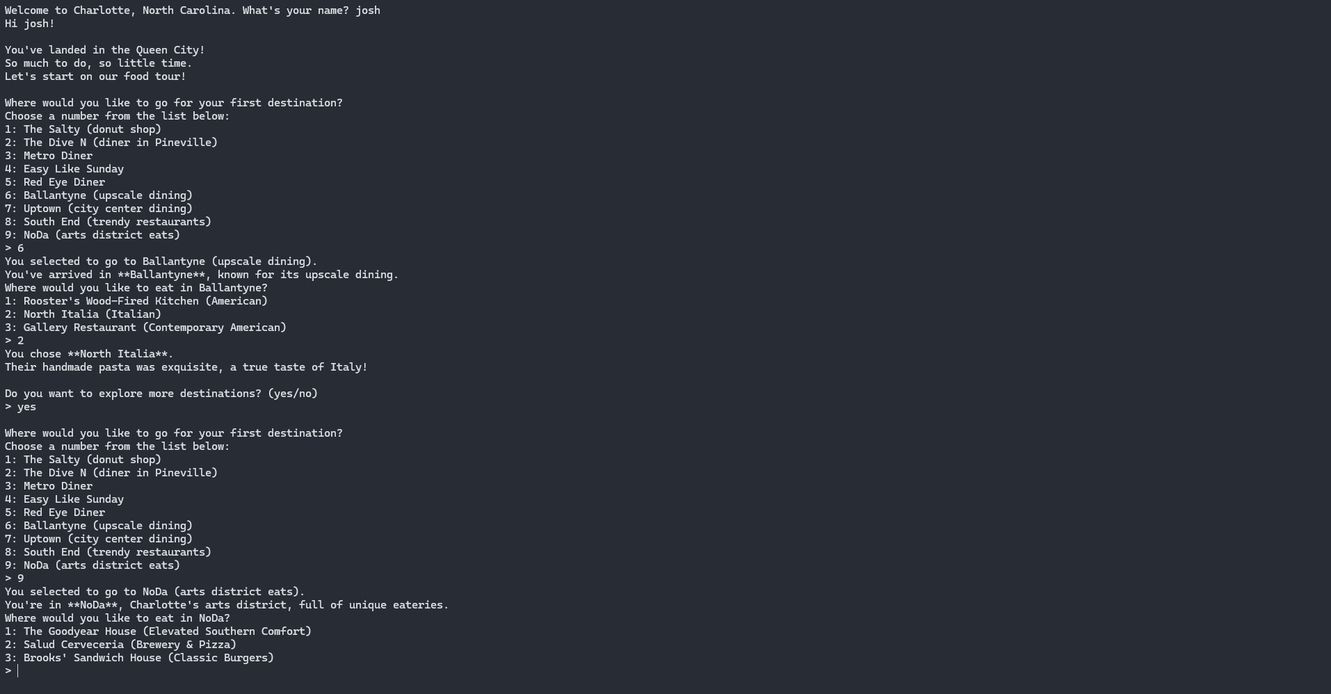 Charlotte Food Tour preview