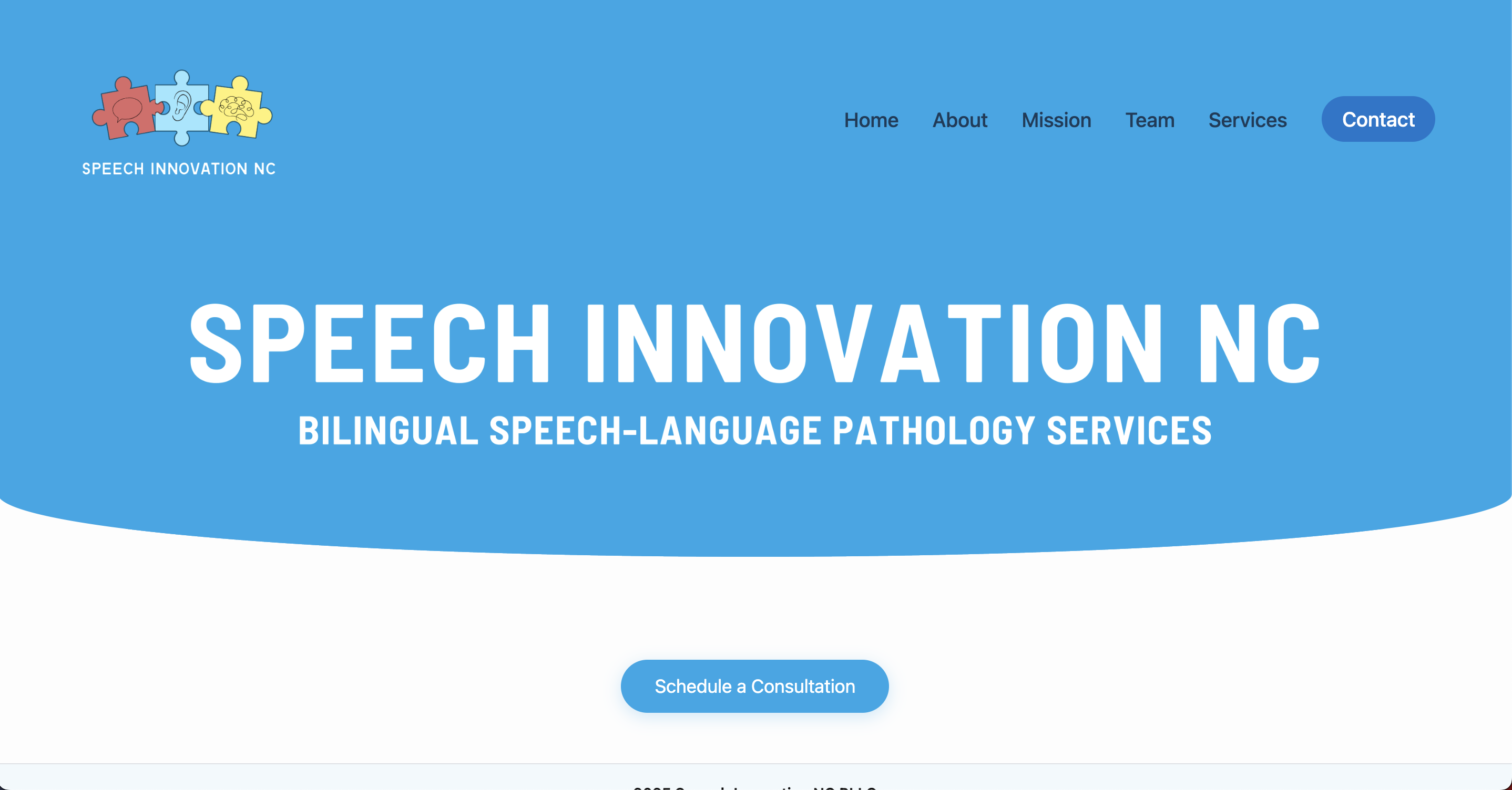 Speech Innovation NC website preview